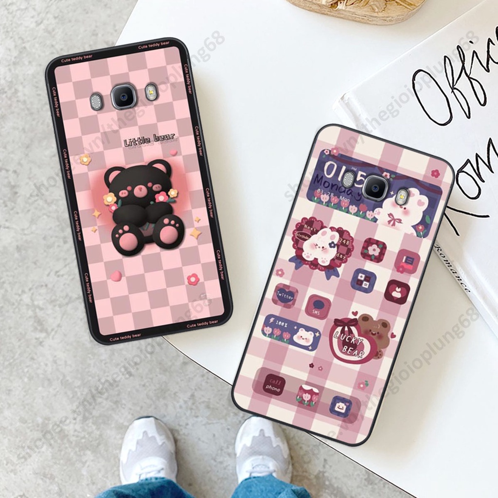 Ốp lưng Samsung J5 / J7 2016 / J510 J710 in hình little bear, mèo đen, gấu thỏ siêu đáng yêu