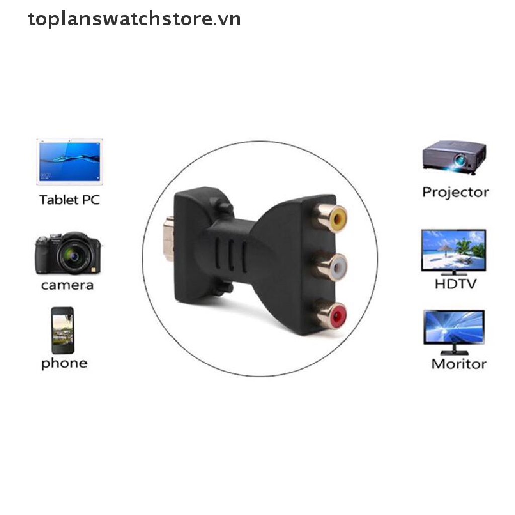 Dây Cáp Chuyển Đổi Tín Hiệu AV HDMI 1080p Sang VGA HDMI Sang AV RCA Tiện Dụng