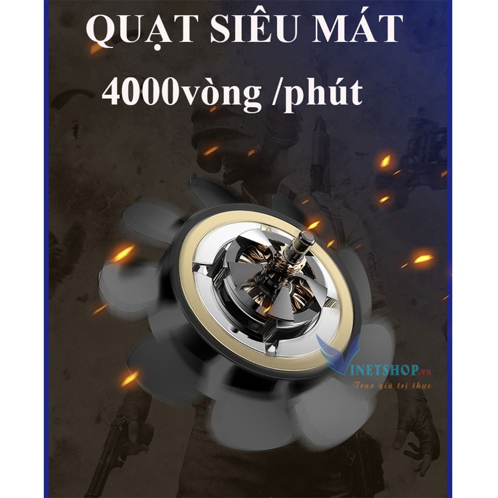 Quạt tản nhiệt gaming M3-Nâng cấp của P8 cho điện thoại chơi PUBG,dễ kết hợp với nút bấm game -dc3693