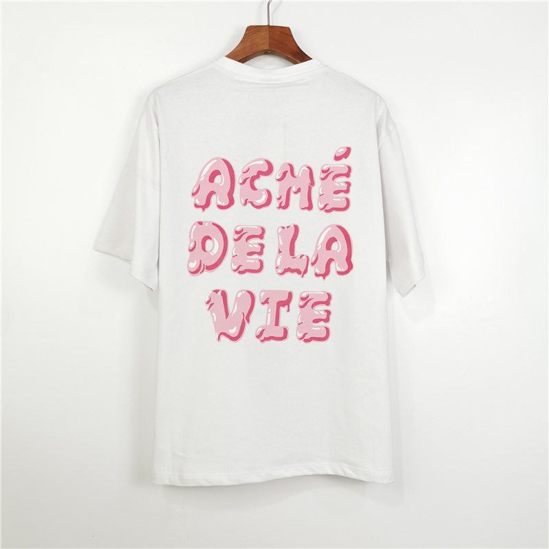 ADLV Áo Thun Cotton Tay Ngắn Cổ Tròn In Chữ Thời Trang Dành Cho Nam Và Nữ