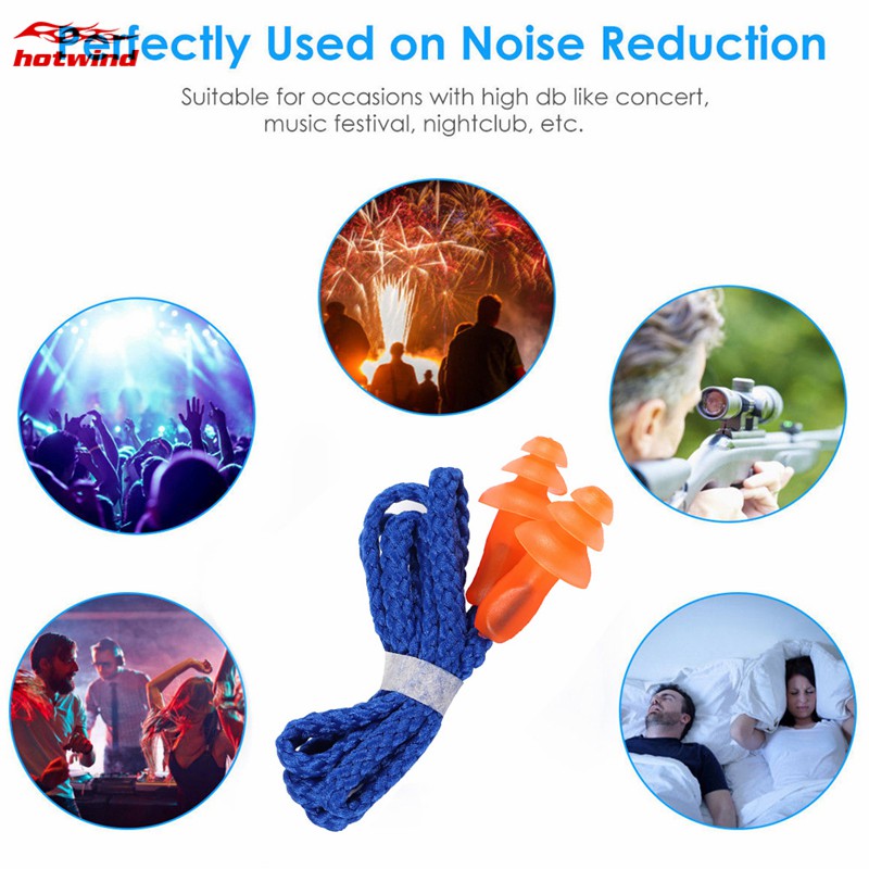 Set 2 Nút Bịt Tai Chống Nước Bằng Silicon