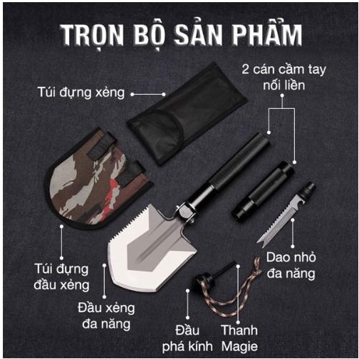 Dụng cụ sinh tồn 4 in 1 dành cho dân đi phượt leo núi - Home and Garden