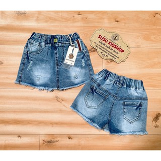 SIZE 1-14 (9-38kg) QUẦN JEAN GIẢ VÁY CHO BÉ GÁI HIỆU ĐẠI LÊ
