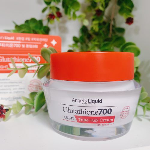 Kem dưỡng trắng sáng da Angel’s Liquid Glutathione700 Light Tone-up Cream SPF50+ PA+++ 50ml +tặng Son thỏi Gani O! Stick