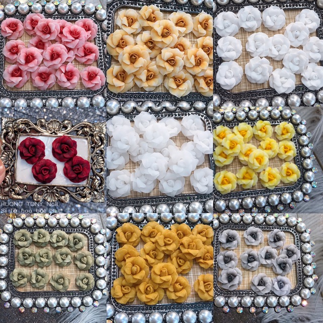 Hoa Hồng pháp 15k/1b, 30k/2b, hoa bột nail, hoa bột nổi, phụ kiện nail (Hoa hồng pháp) | BigBuy360 - bigbuy360.vn