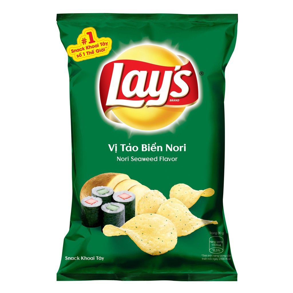 Bánh Lays Snack Khoai Tây Vị TẢO BIỂN_KK0044