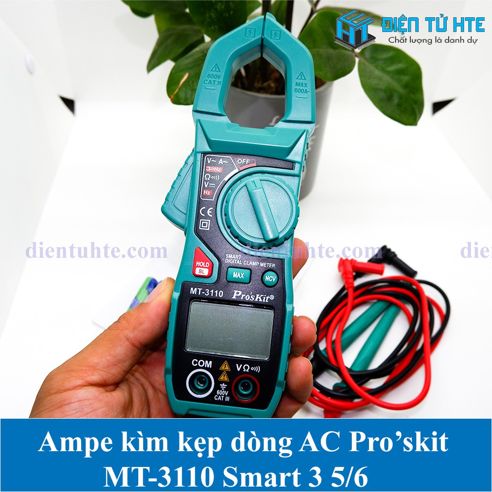 Ampe kìm Kẹp dòng điện tử AC Pro'skit MT-3110 3 5/6 [HTE Quy Nhơn CN2]