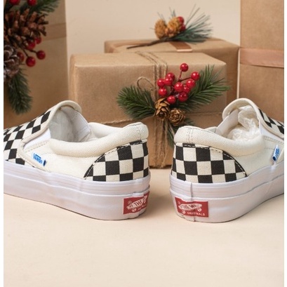 Giày Sneaker Nam, Giày Vans Vault Caro (Slip On Checker) Chính Hãng cho nam nữ