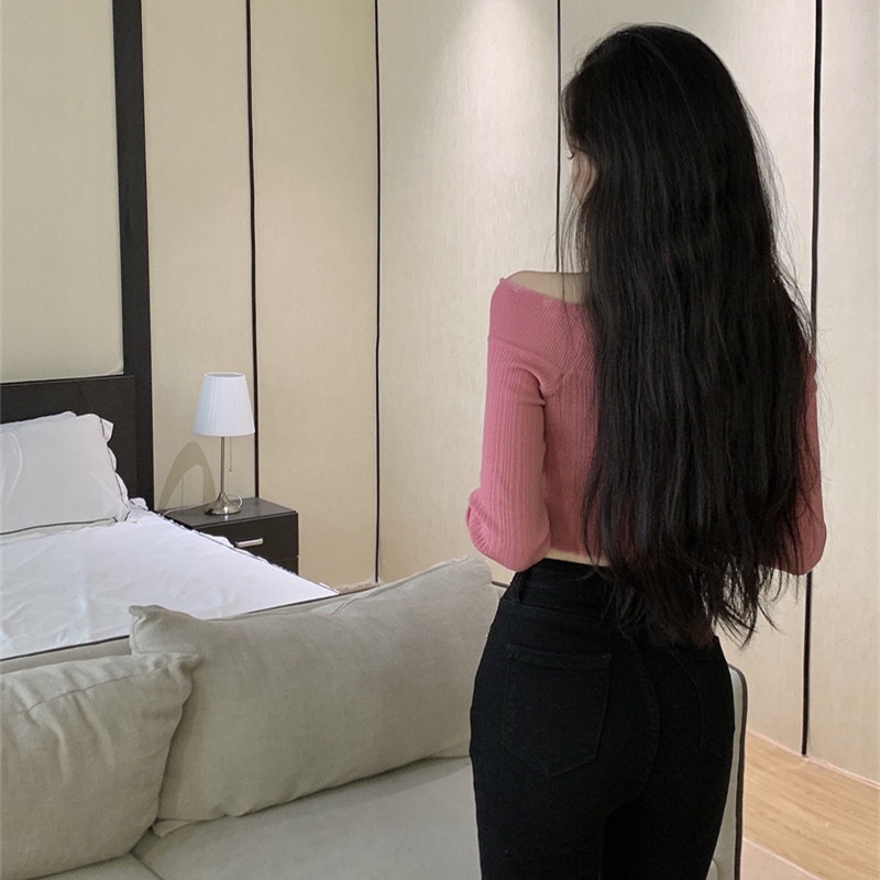 Áo Len Tay Dài Thiết Kế Xẻ Rách Cá Tính Hợp Thời Trang