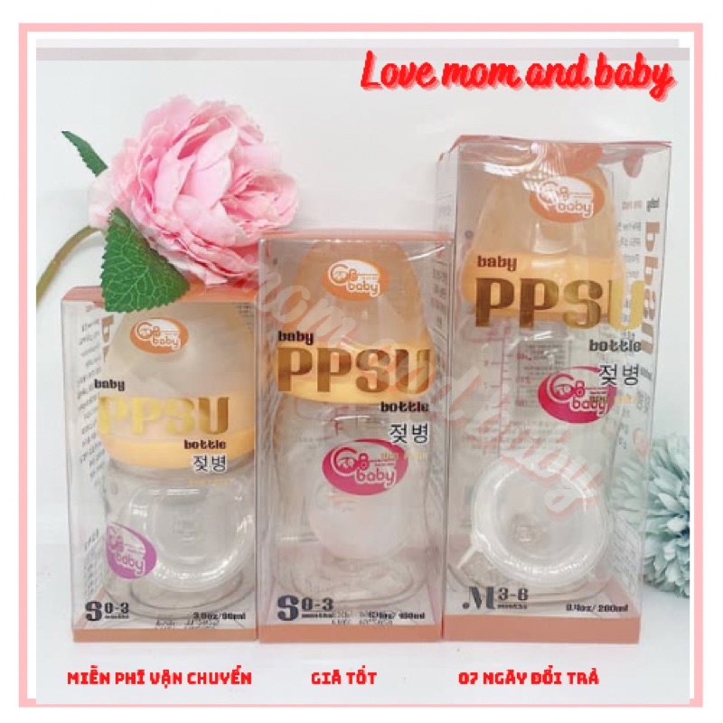 (Hàng chính hãng) Bình sữa PPSU GB Baby Hàn Quốc 80ml/120ml/160ml/270ml/280ml(hàng chính hãng)