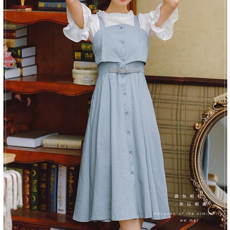 Đầm hai dây phong cách trẻ trung cho nữ | BigBuy360 - bigbuy360.vn