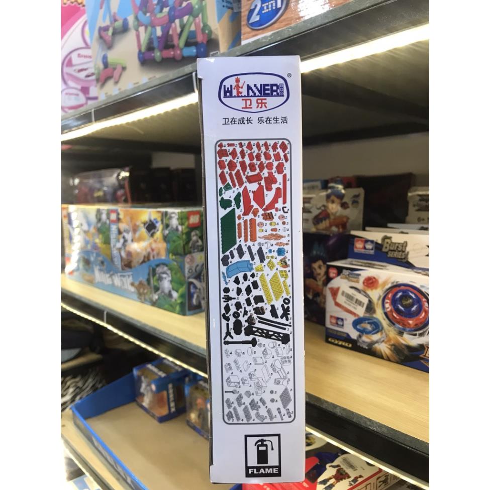 Bộ đồ chơi lắp ráp Máy bay trực thăng cứu hỏa