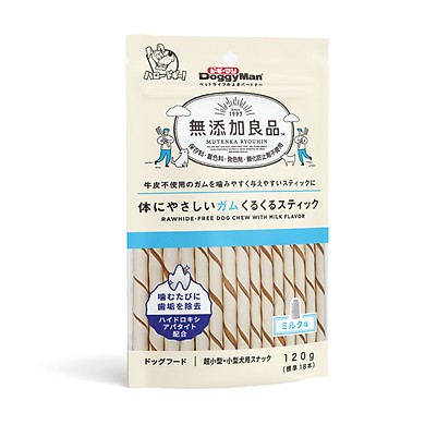 Gói 120g Snack que hương sữa làm sạch răng cho cún Doggy Man thương hiệu Nhật Bản