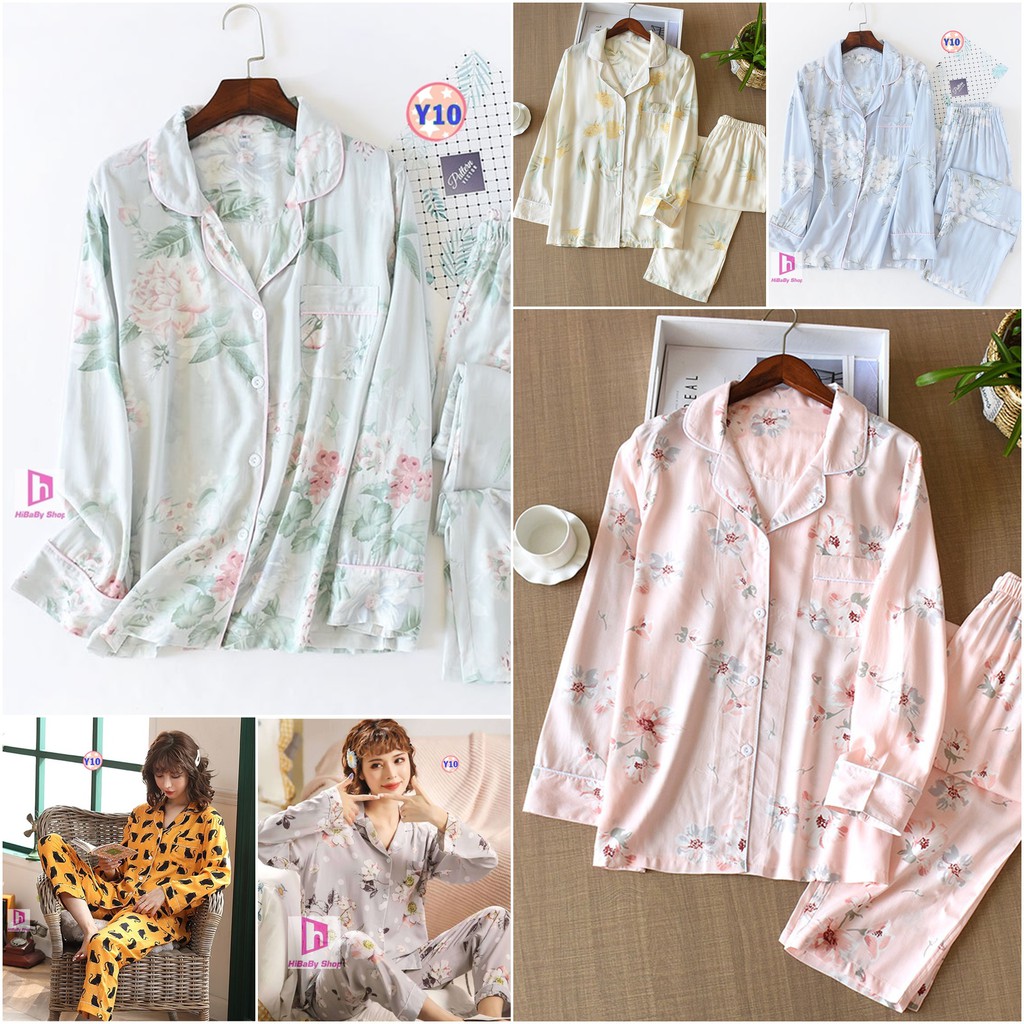 Pijama Lanh Lụa (dài tay) Y10