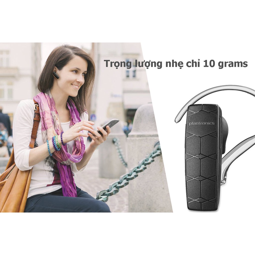 Tai Nghe Bluetooth Plantronics Explorer 50 kết nối 2 thiết bị đàm thoại 10h