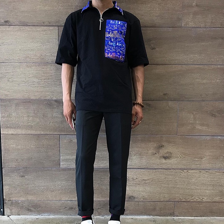 Áo Polo Gấm  hình thật SALE SẬP SÀN