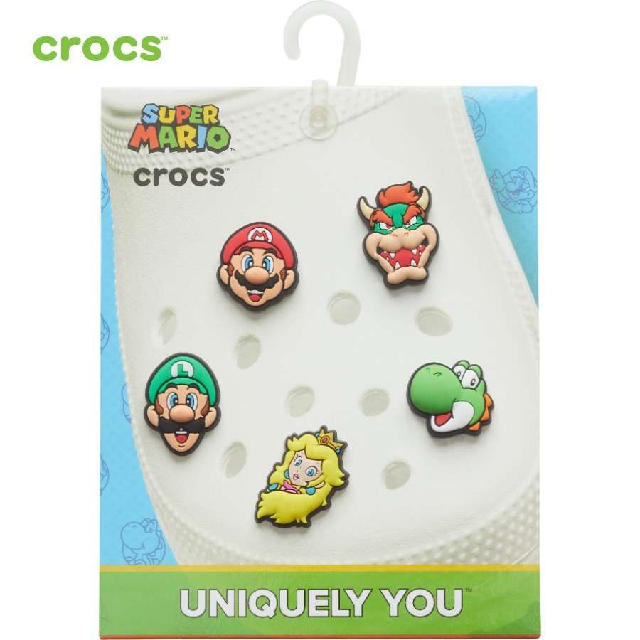 Sticker nhựa jibbitz gắn dép unisex CROCS Nintendo 10007701 5 pcs