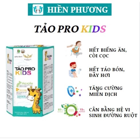 Tảo Pro kids - Siro ăn ngon cho bé 💥GIÁ TỐT NHẤT💥 tiêu hoá khoẻ, không lo ốm vặt, táo bón