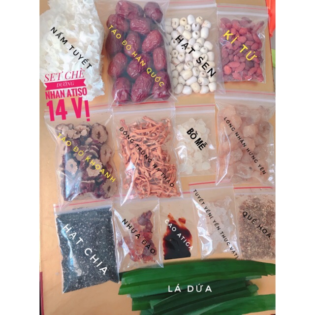 Combo set chè dưỡng nhan 14 vị