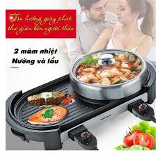 [Free ship] Bếp Lẩu Nướng Misushita MS-129 + Tặng Kèm Nồi Lẩu Cao Cấp