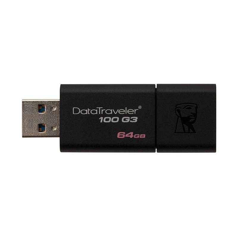 USB 3.0 Kingston DataTraverler 100 G3 64GB 100MB/s DT100G3/64GB - Bảo hành 5 năm