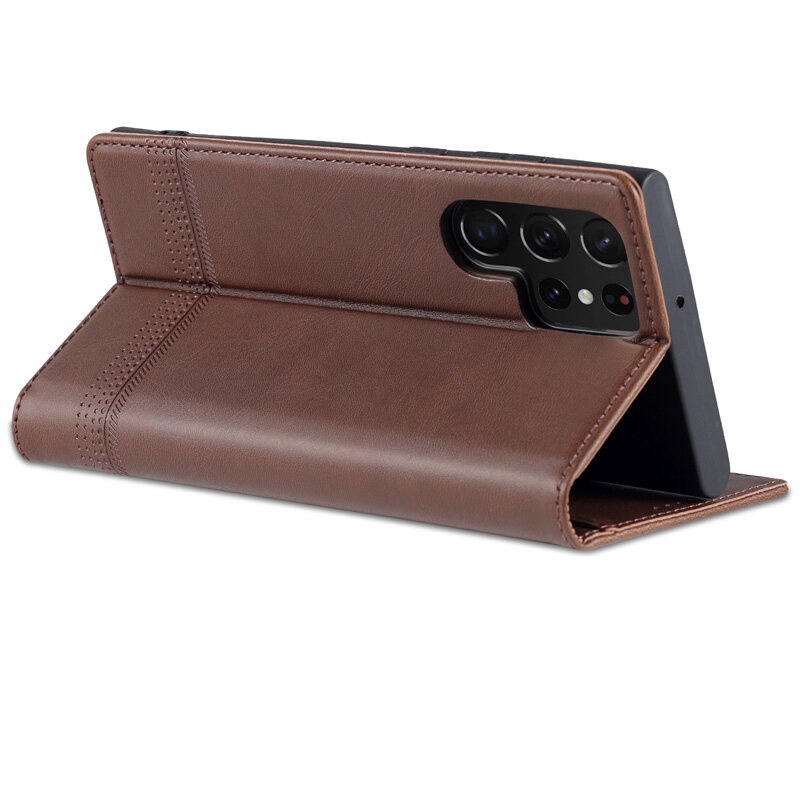 Bao da điện thoại nắp gập từ tính kiểu ví thời trang sang trọng cho SAMSUNG GALAXY S22 ULTRA S22+ S22 PLUS