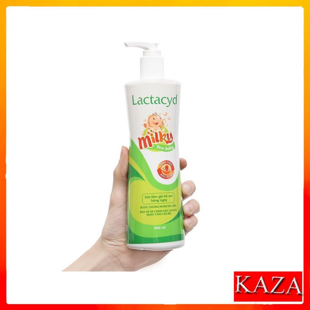 [Sale Sốc] Sữa tắm Lactacyd Milky, sữa tắm gội cho bé chai 250ml - 500ml | BigBuy360 - bigbuy360.vn