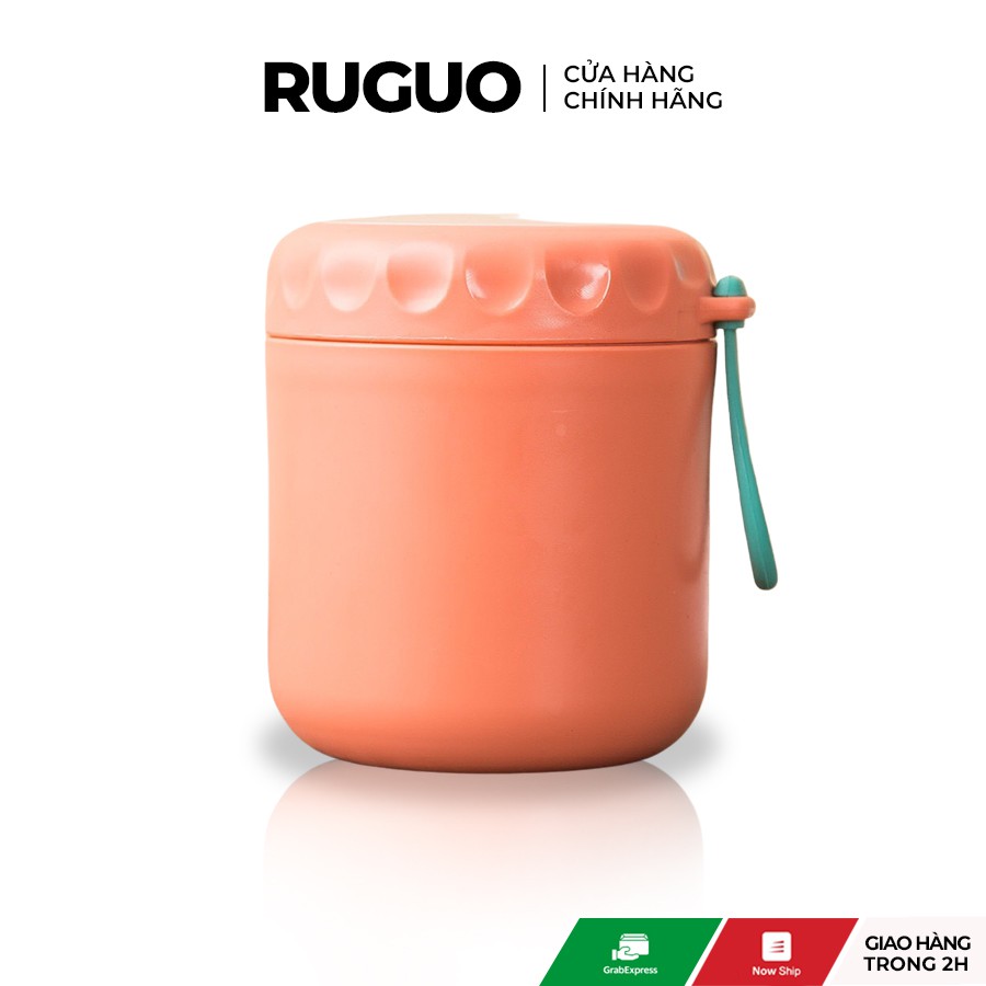 Cốc đựng canh giữ nhiệt lõi Inox 304, bình ủ cháo giữ nhiệt mini màu sắc tự chọn Ruguo_vietnam
