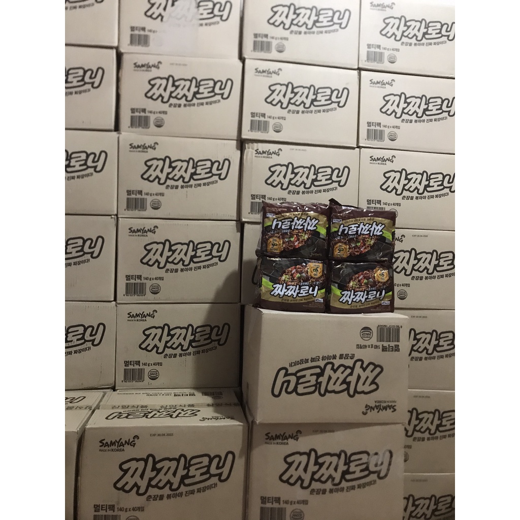 Lốc 5 gói mì trộn tương đen Samyang 140g | BigBuy360 - bigbuy360.vn