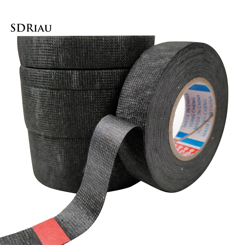 【Ready Stock】25m High Temperature Resistance Adhesive Cloth Insulation Tape for Cable Harness