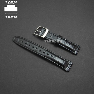 swatch Dây đeo đồng hồ thay thế bằng da cho cả nam và nữ 17x19mm 19x22mm