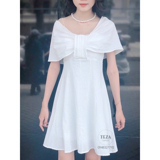 Đầm váy trễ vai 2 dây - Teza
