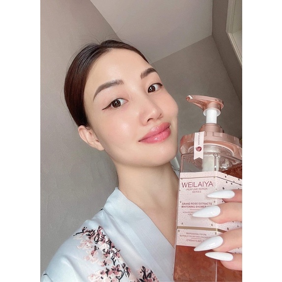 Sữa tắm Weilaya hương nước hoa tuỷ mật hoa hồng damask | BigBuy360 - bigbuy360.vn