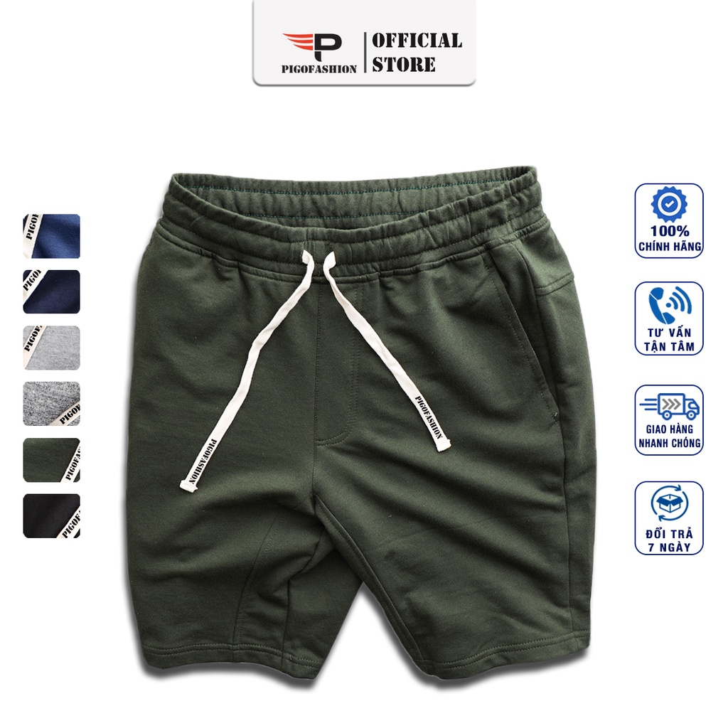 Quần short thể thao chất nỉ thun da cá SPMQSN01 chống nhăn, co giãn tốt, thoáng mát - PigoFashion