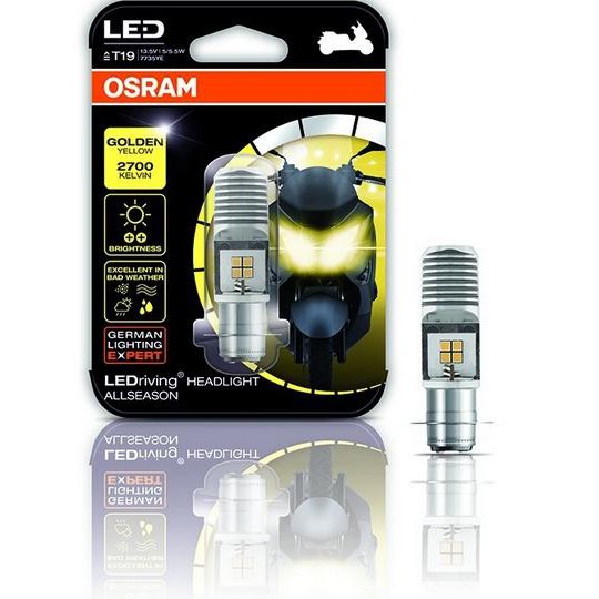 Osram Bóng Đèn Led Vàng 2700k H6 M5 T19 Chuyên Dụng Cho Xe Mô Tô