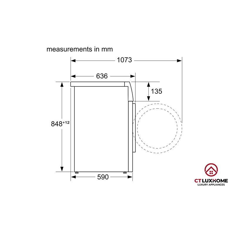 [Thương hiệu Đức] Máy Giặt Bosch WGG254A0SG Khối Lượng Giặt 10kg, Công nghê I-DOS Thông Minh