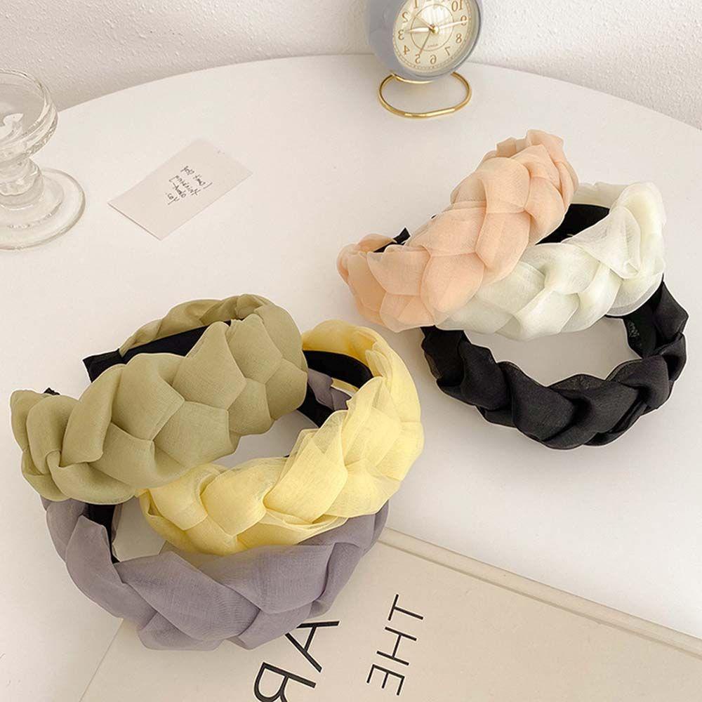 Băng Đô Cài Tóc Dạng Lưới Xoắn 15H Ngọt Ngào Thanh Lịch Cho Nữ