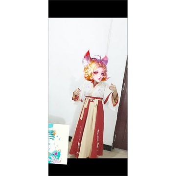 Hán phục cổ trang Nguỵ Tấn 4m5 3 mảnh full thêu