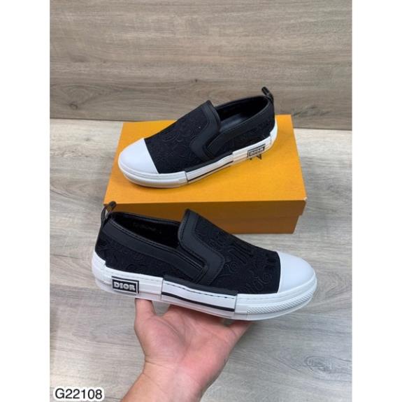 Giày thể thao Vân Đi Ô đế cao su cao cấp - Giày Slipon vải kaki vân dệt nổi cho nam | BigBuy360 - bigbuy360.vn