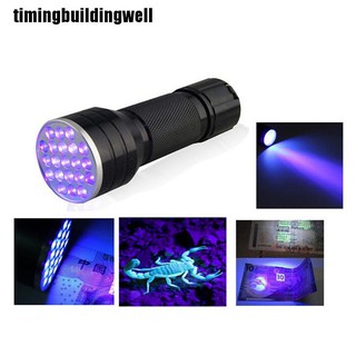 Đèn Pin LED UV 21 Bóng Mini Bằng Nhôm Mới