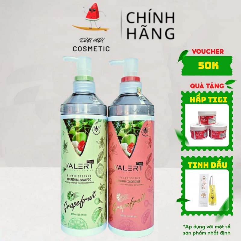 Combo Dầu Gội Xả Bưởi Grapefruit Valert 750ml Chống Rụng Tóc.Phục Hồi Hư Tổn, Kích Thích Mọc Tóc.Hàng Chính Hãng NAMI