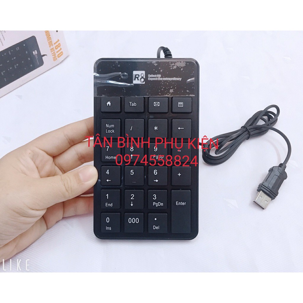 Bàn phím SỐ R8-1810 dành cho laptop