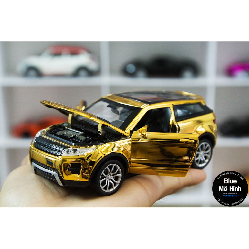 Blue mô hình | Xe mô hình Range Rover Evoque Crom tỷ lệ 1:32