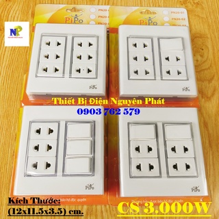 [PIPO] Bảng Điện Taplo Giả Âm Ráp Sẳn PN20 Loại Không Cầu Chì - Hàng Cao Cấp