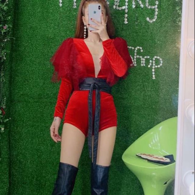 Jump ngắn tay dài phối voan