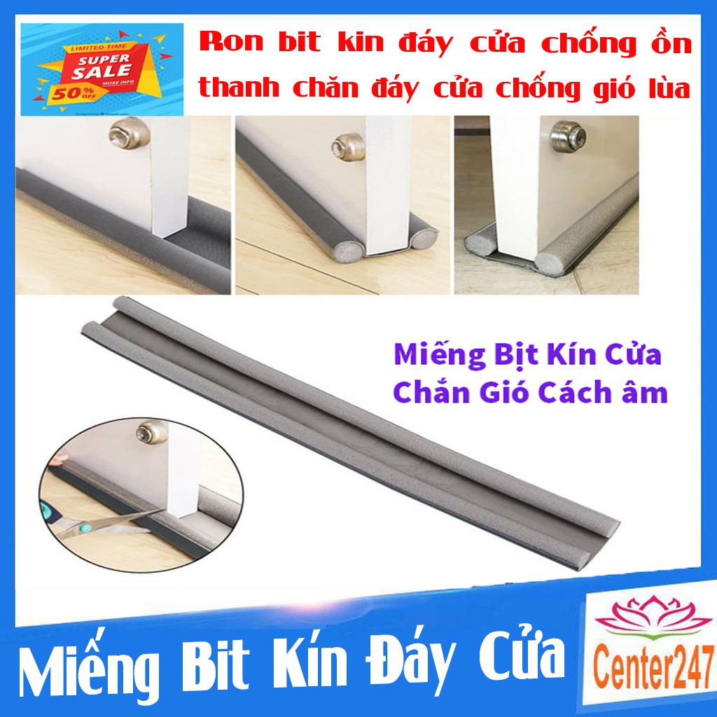 Miếng bịt kín đáy cửa ra vào và cửa sổ cách âm chống gió lùa Ron chặn khe cửa chống côn trùng ngăn tiếng ồn chắn gió