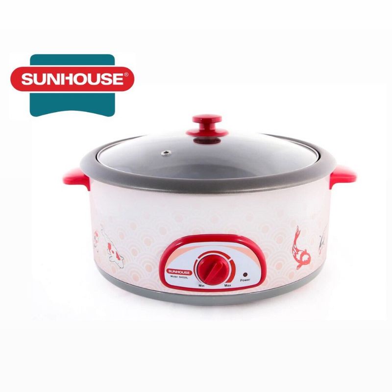 [Mã ELHADEV giảm 4% đơn 300K] NỒI LẨU ĐIỆN SUNHOUSE 525 DUNG TÍCH 4 LÍT HÀNG CHÍNH HÃNG