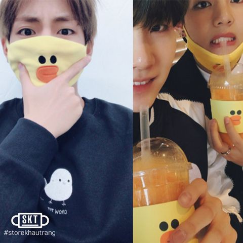 Khẩu Trang Line, Vịt Line, Gấu Line | Khẩu Trang BTS Taehyung | BigBuy360 - bigbuy360.vn