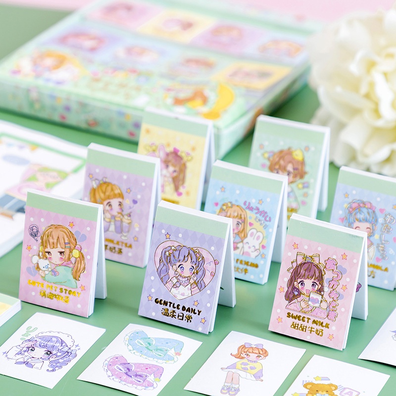 Bộ Sticker 24 Trang Hình Công Chúa Cổ Điển Sáng Tạo Trang Trí Sổ Tay