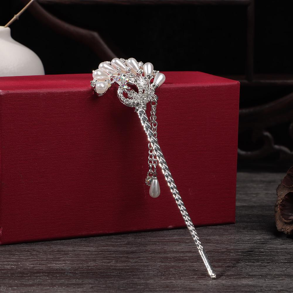 1 Trâm Cài Tóc Bằng Gỗ Mun Phong Cách Retro Thời Trang